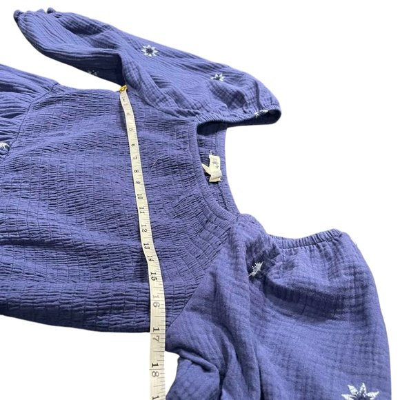 Jolt NWOT Women's Rouched Front Embroidered Navy Dress XL - Picture 7 of 16